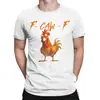 Camiseta para Hombre F Vaca F Pollo 100% Algodón Puro, Top Novedoso de Manga Corta con Cuello Redondo, Camiseta de Regalo Creativo