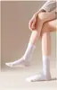 Calcetines JK de Primavera y Verano para Mujer, Calcetines Negros hasta la Pantorrilla, Medias Negras Puras Adelgazantes hasta la Rodilla, Calcetines de Tubo Medianos de Terciopelo al por Mayor