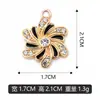 Exquisito Colgante Individual Flor con Diamantes y Goteo de Aceite, Venta Directa del Fabricante, Accesorio Colgante para Pulsera, Bricolaje, Transfronterizo, Se Puede Mezclar en Lote