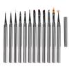 Set de Plumas para Arte de Uñas Cuadradas y Redondas con Varilla de Metal, Pluma para Pintura Degradada, Pluma para Fototerapia, Set de Herramientas para Arte de Uñas