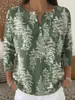 Sudadera con Botones y Cuello en V de Nuevo Estilo Transfronteriza de Manga Larga Otoño e Invierno con Estampado Moda Personalizada Chaqueta Suéter Casual para Mujer