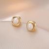 Aretes Transfronterizos para Mujer, de Alta Gama, Lujo Accesible, Compactos Elegantes, Diseño Nicho, a la Moda, Aretes Simples y Versátiles para Mujer, Joyería