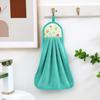 Toalla de Mano Colgante para Cocina, Felpa de Coral Súper Absorbente, Toalla de Mano Gruesa de Gran Tamaño para Baño, Paño de Limpieza, Paño para Lavar Platos