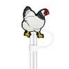 Venta directa del fabricante: Tapas Decorativas Personalizadas para Popotes para Gallos, Gallinas y Pollitos Mascotas, Tapas Desmontables de Goma Suave Universales de 10 mm para Popotes