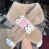 Cachecol de pelúcia infantil para bebês, aquecedor de pescoço de pelúcia para meninas outono e inverno, cachecol de pelúcia espesso de inverno para bebês e crianças