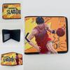 Liuchuan Arce Cerezo Camino slam dunk billetera corta unisex voleibol junior monedero PU billetera