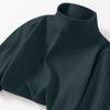 Camiseta de manga larga para hombre y mujer, de otoño e invierno, de cuello medio alto y doble cara, de polar, ajustada, con base interior cálida.
