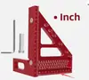 Regla Triángulo Rectángulo para Carpintería Aleación de Aluminio 45/90 Grados Multiángulo Regla de Escuadra para Marcado de Alta Precisión para Carpinteros