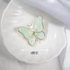 Broche de Mariposa Esmeralda Transfronterizo Broches de Alto Nivel con Alto Sentido Borla Exquisita Libélula Broche de Metal Accesorios Personalizados
