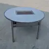 Mesa de Barbacoa sin Humo de Acero Inoxidable Mesa de Parrilla de Carbón para Exteriores Asado de Tofu a la Carta Carbón para el Hogar