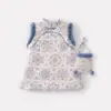 Dianxi Inverno Novo Estilo Bebê e Criança Pequena Forrado com Lã Espessado Novo Estilo Chinês Conjunto de Vestido Colete Saia para Bebês Meninas, Conjunto de Duas Peças
