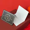 Minimalista Cor Rosa Folha Laser Estilo Europeu e Americano Transfronteiriço Cartão Pequeno Presente Loja de Confeitaria Moda Flor Cartão de Felicitações