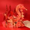 2025 Día de Año Nuevo Día de Año Nuevo Año de la Serpiente Tarjeta de Felicitación Estéreo 3D Serpiente Bronceada Año Nuevo Personal Tarjeta de Bendición para Clientes Venta al por Mayor