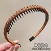 Faixa de cabelo fashion com bolinhas e aba larga, tiara fofa e simples para afinar o rosto para sair, presilha de cabelo, presilha de cabelo de celebridade da internet coreana, acessório de cabelo
