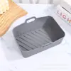 Fritadeira de Ar Amazon Transfronteiriça Revestimento de Silicone Tapete de Assar Assadeira Forno Micro-ondas Forma de Bolo para Assar Resistente a Altas Temperaturas