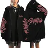 Stray Kids Transfronteiriços Dominam Mercadorias Harajuku Moletom com Capuz Estampado Solto com Zíper Atacado