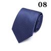 Corbata de negocios profesional para boda, padrino de boda, novio, corbata de moda para hombre, corbata de cuadros a rayas sin planchar.