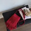 Bolso de Mano con Borla Simple de Diseño de Nicho para Mujer Verano 2026 Nueva Moda Bolso Cruzado de Hombro Retro Simple