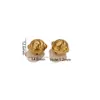 Acessórios para Joias Artesanais DIY Aço Inoxidável Banhado a Ouro 18K Contas Espaçadoras Perfuradas Contas Soltas Acessórios para Pingente de Colar