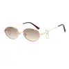 Nuevas gafas de sol metálicas ovaladas vintage transfronterizas, moda europea y americana, estilo hip-hop moderno y único, elegantes gafas de sol para mujer
