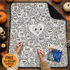 Venda Quente Transfronteiriça Manta para Colorir Pai-Filho Casal DIY Manta de Flanela Manta com Desenhos de Animais Fofos Manta Grossa para Cobrir