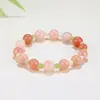 Populares en el comercio exterior, pulseras de cuentas hechas a mano para hombres y mujeres para aliviar la ansiedad, pulseras de la suerte del zodíaco de cristal natural europeas y americanas