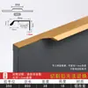 Puxador de Polegar para Porta de Guarda-Roupa Abertura Superior Puxador de Gaveta Armário Liga de Alumínio Borda Oculta Puxador Estendido Moderno Simples