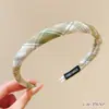 Diadema dulce a cuadros de dopamina para mujer, fresca y casual para el uso diario, diadema de corona alta para maquillaje y lavado de cara, accesorio para el cabello