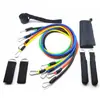 Conjunto de 11 peças de dispositivo de tensão corda de tensão cinto de tensão corda elástica equipamento de ginástica conjunto de cinto de treinamento tpe multifuncional