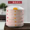 Paleta de cores pintura chinesa prato de tinta cerâmico paleta de aquarela de cinco camadas recipiente de pigmento de arte atacado aquarela antiga multicamadas