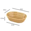 Cesta de petiscos em imitação de rattan para batatas fritas, amendoim, melão e sementes. Ideal para armazenar lanches, frutas e legumes.