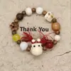 Venta Directa de Fábrica~Pulsera de Cerámica Linda de Dibujos Animados Peculiares de Jingdezhen para Mujeres Diseño de Nicho Dopamina Mejor Amiga Estudiante