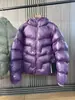 Más ligero que el plumón, con bolsas de aire para un alto volumen, a prueba de viento, impermeable y extra grueso. Chamarra acolchada con capucha para exteriores de invierno para hombres y mujeres
