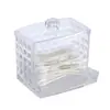 Nueva Caja Rectangular de Bastoncillos de Algodón con Tapa, Set de Cajas de Almacenamiento de Discos de Algodón para Dormitorio, Caja de Hilo Dental, Caja de Palillos, Transfronterizo