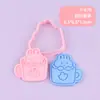 Serie de Conejos con Dibujo Lineal Molde para Galletas 3D Realista Prensa para Galletas Fondant DIY Esencial para Hornear