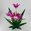 Adornos metálicos de agave de hierro manualidades de hierro luz solar exterior decoraciones para plantas jardín césped