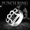 Joyería Steel Warrior al por mayor pulsera estilo vintage punk heavy metal rock anillo de puño para hombre de acero inoxidable