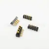 Conector de pie curvo latón hoja soporte de batería espaciado 2.5PH conector de portátil asiento macho B01M-A-4P-R4