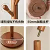 Cabideiro de Madeira Maciça para Quarto, Novo Modelo 2026, Cabide de Chão, Porta-Bolsas para Entrada de Casa, Design Simples