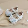 Meninas Pequenos Sapatos de Couro Sapatos Da Criança Do Bebê Novo Guofeng Sapatos De Bebê Das Mulheres Primavera E Outono Sapatos De Princesa Sapatos Únicos Das Crianças Sapatos Infantis