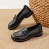 Sapatos de Couro para Mãe, Antiderrapantes, Confortáveis e Leves para Pessoas de Meia-Idade e Idosos, Estilo Primavera e Outono