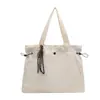 Bolsa de Grande Capacidade para Mulheres 2025 Nova Tendência Moda Versátil Bolsa Transversal Estudante Universitário Aula Ombro Bolsa Tote para o Dia a Dia