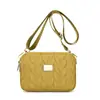 Bolsa de Ombro Cor Sólida em Tecido de Nylon Estilo Japonês e Coreano Versátil para o Dia a Dia da Mulher Bolsa Transversal de Grande Capacidade Bolsa para Compras da Mamãe Bolsa para Celular