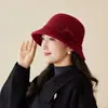 Estilo Ocidental ~ Chapéus de Lã de Outono e Inverno para Mulheres de Meia-Idade e Idosas para Mães, Chapéus de Pescador Quentinhos para Avós e Senhoras Idosas