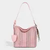 Bolso Tejido Puro Hecho a Mano de Moda Nueva de Verano, Bolso de Hombro o Axila de Nicho, Bolso Cubo de Gran Capacidad Cruzado de Gama Alta