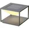 Lámpara de Poste Exterior Lámpara de Villa Moderna Simple Solar Acero Inoxidable Impermeable Lámpara de Jardín Lámpara Decorativa de Jardín
