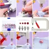 Amazon Explosiones Máquina para Clavar Perlas de Uña Plástico de Color Base Forma Especial Uñas con Garra de Perlas de Diamante Traje de 24 Rejillas Accesorios para Joyería
