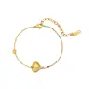 Lele Joias Pulseira Triângulo Dourado do Amor Aço Inoxidável Banhado a Ouro Moda Casual Estilo de Férias Joias Joias para Mão Feminina