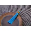 8cm Argola Dourada com Franja de Borla Saquinho Acessórios para Pendurar no Carro Acessórios Espinho de Pendurar Marcador de Página Grande Preço Excelente