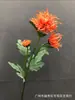 Flor artificial de 3 cabeças garra de caranguejo crisântemo flor de seda toque hidratante alta flor artificial flor seca garra de dragão crisântemo crisântemo rico arte floral suave